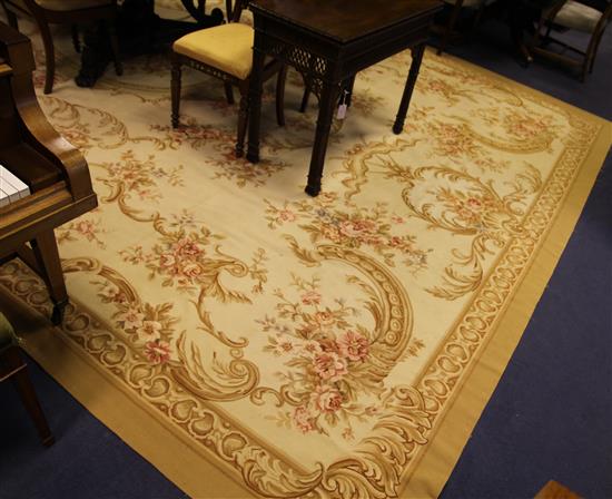 An Aubusson carpet, 18ft 7in by 11ft 8in.